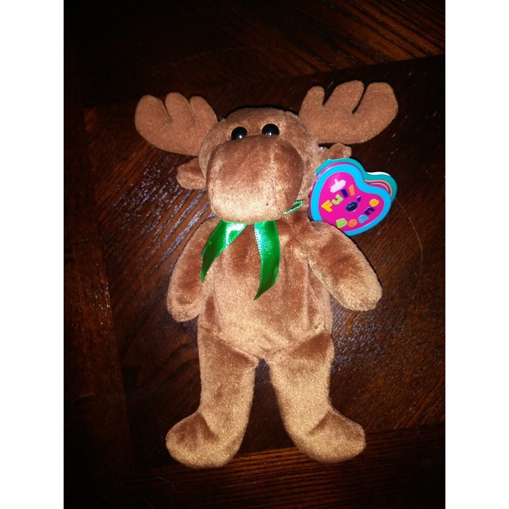 Vintage Avon Full O' Beans Plush 1999 December Spruce The Moose
